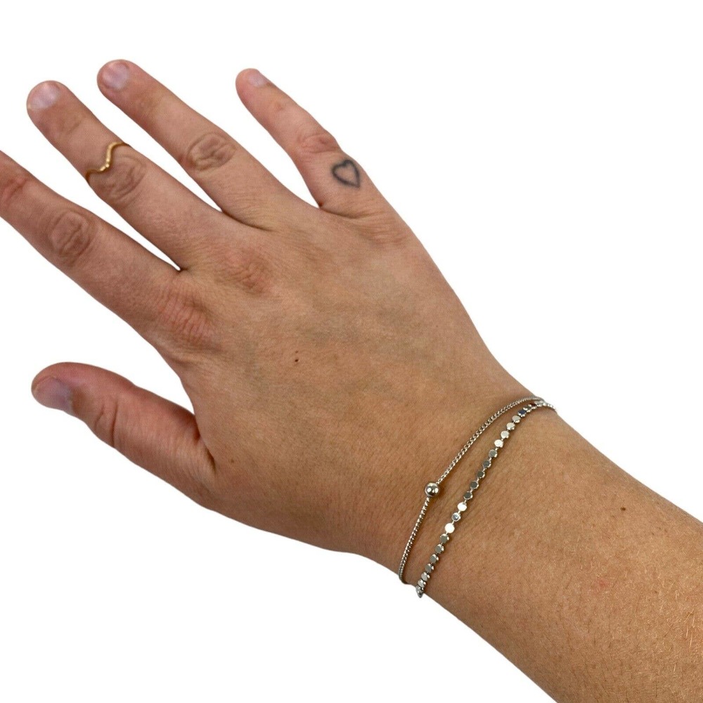 Nadine West Dainty Two-Layer Bracelet